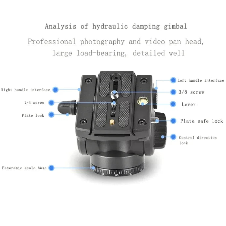 Tripé para Câmara SLR QingZhuangShiDai Q90 com Punho Amortecedor para Fotografia de Pássaros, Q90