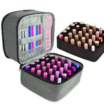Bolsa de Armazenamento para Verniz de Unhas, Organizador Portátil para Óleos Essenciais e Batons, Cinzento
