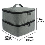 Bolsa de Armazenamento para Verniz de Unhas, Organizador Portátil para Óleos Essenciais e Batons, Cinzento