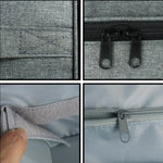 Bolsa de Armazenamento para Verniz de Unhas, Organizador Portátil para Óleos Essenciais e Batons, Cinzento