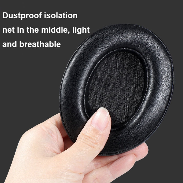 Protetores Auriculares de Espuma Respirável com Fivela para Sennheiser Momentum 3, Especificação:, Pele Proteica Preta, Pele de Carneiro Preta, Pele Proteica Dourada, Pele de Carneiro Dourada