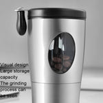 Máquina Manual de Moer Grãos de Café para Uso Doméstico, Pequena e Portátil, Aço Inoxidável