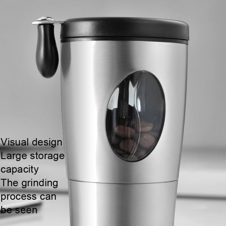 Máquina Manual de Moer Grãos de Café para Uso Doméstico, Pequena e Portátil, Aço Inoxidável