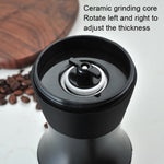 Máquina Manual de Moer Grãos de Café para Casa, Portátil, Preta