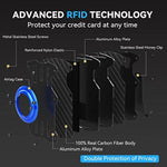 Porta Cartões RFID Ultra Slim Masculino em Metal para Localizador AirTag 2ª Geração / AirTag 1ª Geração, Preto, Azul, Vermelho