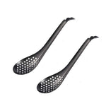 2 Peças de Colador Pequeno para Caviar em Aço Inoxidável 304, Colher para Cozinha Molecular, Cor Verdadeira, Dourado, Ouro Rosé, Colorido, Preto
