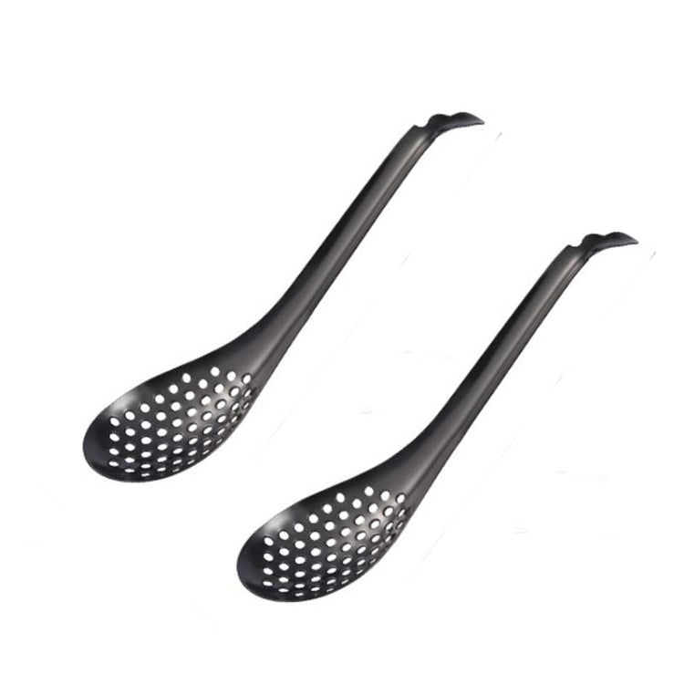 2 Peças de Colador Pequeno para Caviar em Aço Inoxidável 304, Colher para Cozinha Molecular, Cor Verdadeira, Dourado, Ouro Rosé, Colorido, Preto