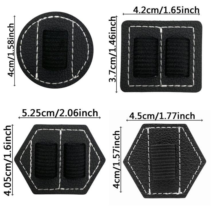 5 Peças de Bolsa para Caneta Capacitiva com Suporte Autocolante para Caneta Clipe PU, Estilo:, Hexagonal Preto, Hexagonal Azul, Hexagonal Laranja, Hexagonal Vermelho, Hexagonal Castanho, Hexágono Duplo Preto, Retangular Duplo Preto, Redondo