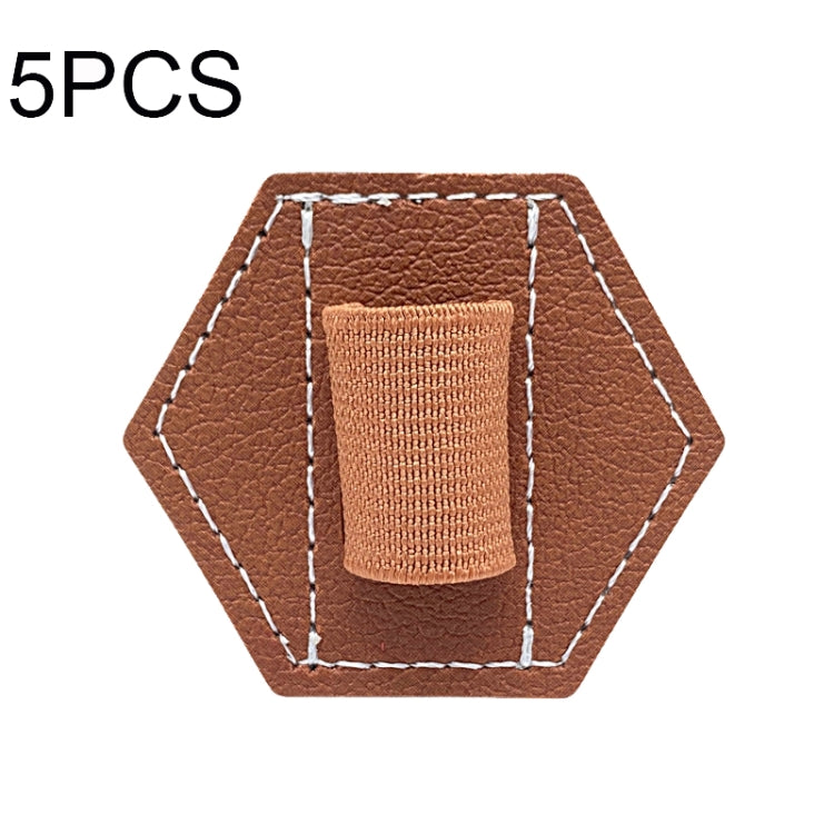 5 Peças de Bolsa para Caneta Capacitiva com Suporte Autocolante para Caneta Clipe PU, Estilo:, Hexagonal Preto, Hexagonal Azul, Hexagonal Laranja, Hexagonal Vermelho, Hexagonal Castanho, Hexágono Duplo Preto, Retangular Duplo Preto, Redondo