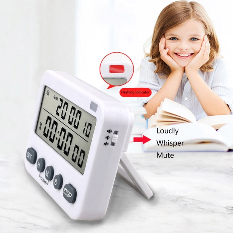 Temporizador Digital YS-218 99 Horas Contagem Decrescente Positiva, Estilo:, Sem Vibração, Com Vibração