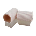 Separador de Dedos em Tubo de Viscose de Fibra, Corrector de Joanete, Grande (1 Par), Pequeno (1 Par)