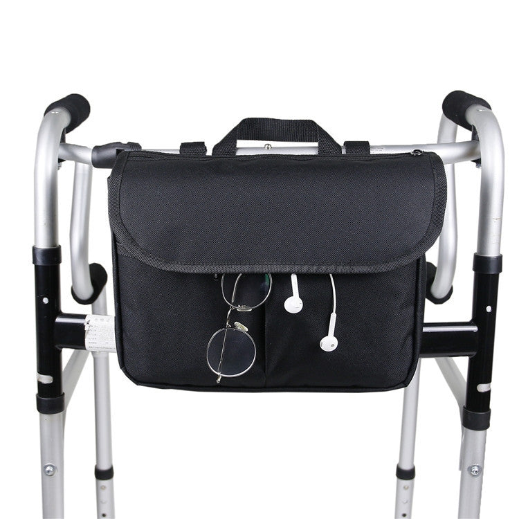 MTP-682 Saco de Armazenamento Suspenso para Cadeira de Rodas, Saco de Armazenamento para Bicicleta de Reabilitação e Caminhada, MTP-682 Preto
