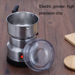 Máquina Doméstica de Trituração de Grãos Inteiros Moedor de Café, Plugue UE