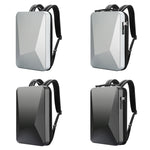 Mochila Bopai 61-93318A de Casca Rígida, Impermeável e Expansível com Porta USB para Carregamento, Especificações:, Regular (Prateado), Com Senha (Prateado), Regular (Preto), Com Senha (Preto)
