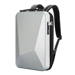 Mochila Bopai 61-93318A de Casca Rígida, Impermeável e Expansível com Porta USB para Carregamento, Especificações:, Regular (Prateado), Com Senha (Prateado), Regular (Preto), Com Senha (Preto)