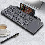 Teclado Sem Fios Bluetooth 2.4G com Suporte para Cartão, Com Touchpad, Sem Touchpad
