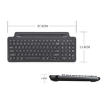 Teclado Sem Fios Bluetooth 2.4G com Suporte para Cartão, Com Touchpad, Sem Touchpad