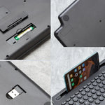 Teclado Sem Fios Bluetooth 2.4G com Suporte para Cartão, Com Touchpad, Sem Touchpad