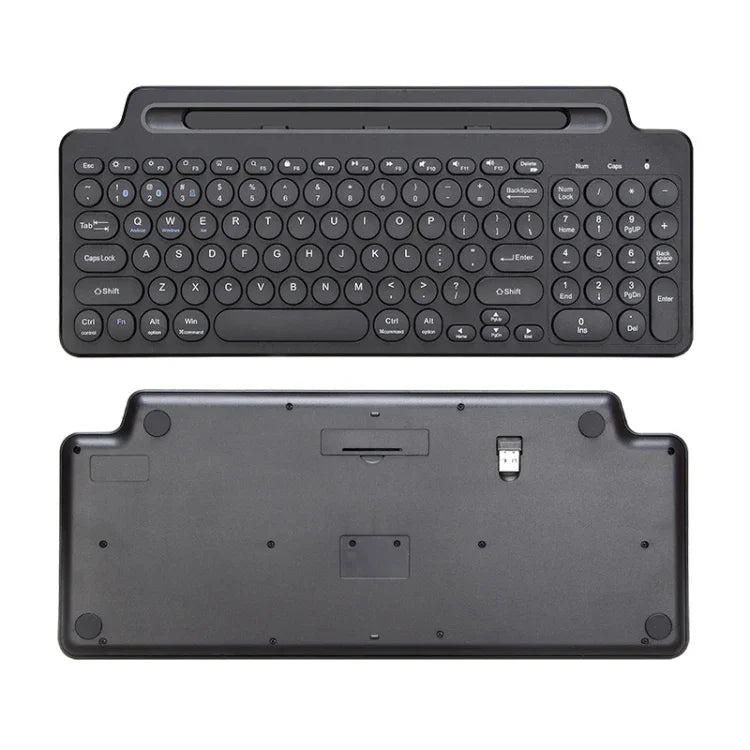Teclado Sem Fios Bluetooth 2.4G com Suporte para Cartão, Com Touchpad, Sem Touchpad