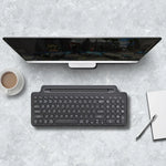 Teclado Sem Fios Bluetooth 2.4G com Suporte para Cartão, Com Touchpad, Sem Touchpad