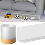 PVC Sofa Baffle Under-bed Toy Blocking Strap, Black, Transparent