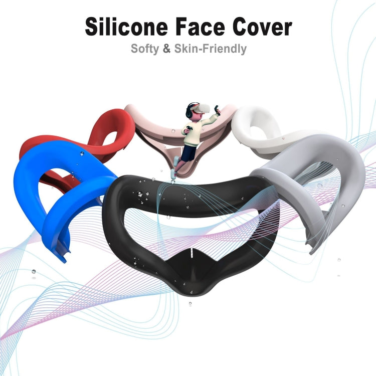 VR Silicone Eye Mask+Lens Protective Cover+Joystick Hat, For Meta Quest 2, Eye Mask+Lens Protective Cover+Joystick Hat (Pink), Eye Mask+Lens Protective Cover+Joystick Hat (Black), Eye Mask+Lens Protective Cover+Joystick Hat (White)