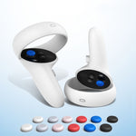 Capa Protetora de Silicone para Botão Periférico e Joystick VR, Para Meta Quest 2, Protetor de Joystick (Preto), Protetor de Joystick (Cinza), Protetor de Joystick (Branco), Protetor de Joystick (Rosa), Protetor de Joystick (Vermelho)