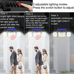 Luz Solar com Sensor de Corpo Humano LED para Jardim Exterior Impermeável, Estilo:, Split 226LED