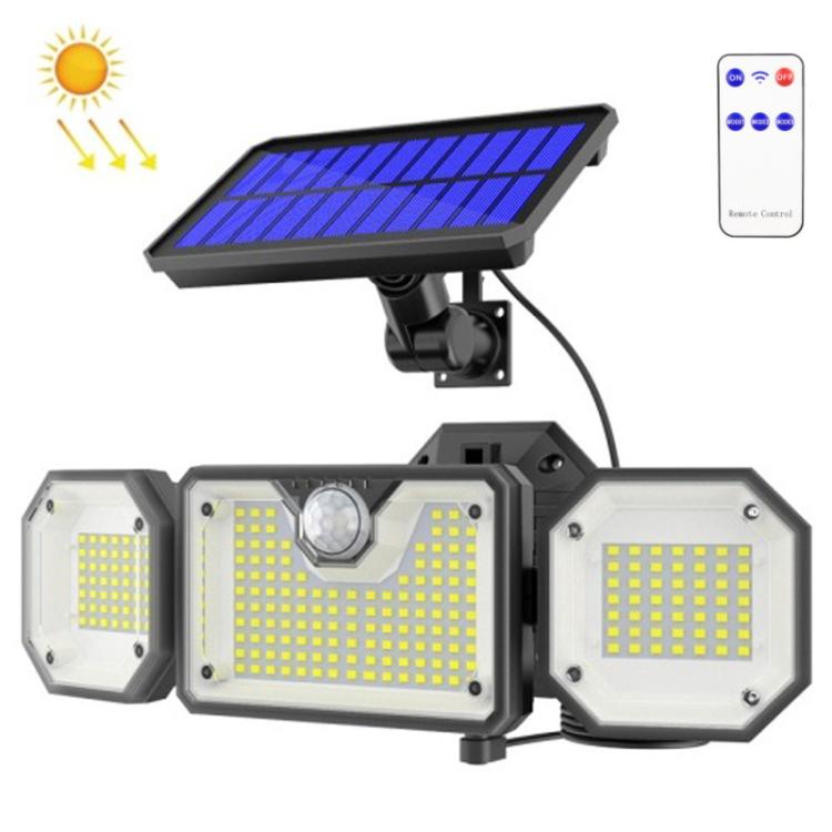 Luz Solar com Sensor de Corpo Humano LED para Jardim Exterior Impermeável, Estilo:, Split 226LED