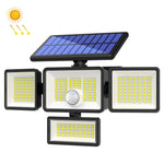 Luz Solar de Parede para Casa TY12101 com Indução Humana Lâmpada de Rua para Garagem e Pátio Exterior, 208 LED