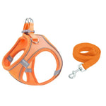 TM050 Colete Peitoral para Animais Tipo Colete Corda Respirável Refletora para Tração, XXXS, XXS, XS, S, M, L