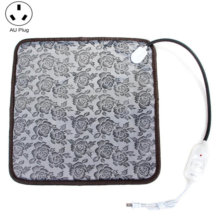 Manta Eléctrica para Animais de Estimação Impermeável, Resistente a Mordidas e Desgaste, Temperatura Ajustável, 45x45cm