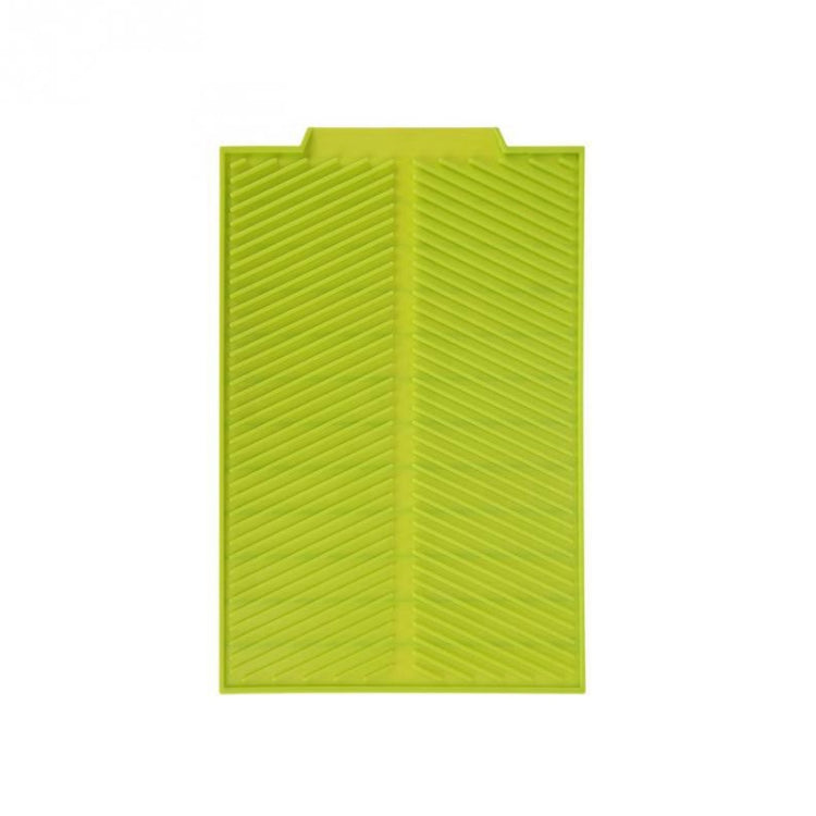 Tapete de Drenagem de Silicone Multifuncional para Cozinha Isolamento Térmico Tapete de Secagem, Cinzento, Verde