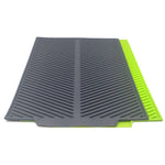 Tapete de Drenagem de Silicone Multifuncional para Cozinha Isolamento Térmico Tapete de Secagem, Cinzento, Verde