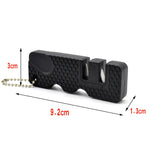 4 PCS Outdoor Knife Sharpener Speeder Mini Knife Sharpener, 4 PCS Black