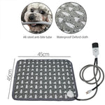 CW45 Almofada de Aquecimento para Animais de Estimação com Regulação de Temperatura Multinível e Temporizador 45x45cm, Especificação:, Ficha US, Ficha UK, Ficha EU