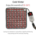 CW45 Almofada de Aquecimento para Animais de Estimação com Regulação de Temperatura Multinível e Temporizador 45x45cm, Especificação:, Ficha US, Ficha UK, Ficha EU