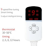 CW45 Almofada de Aquecimento para Animais de Estimação com Regulação de Temperatura Multinível e Temporizador 45x45cm, Especificação:, Ficha US, Ficha UK, Ficha EU