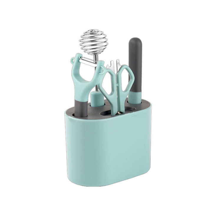 Conjunto de Utensílios de Cozinha Descascador em Aço Inoxidável com Suporte de Armazenamento, 5 PCS / Conjunto, 6 PCS / Conjunto, 8 PCS / Conjunto