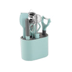 Conjunto de Utensílios de Cozinha Descascador em Aço Inoxidável com Suporte de Armazenamento, 5 PCS / Conjunto, 6 PCS / Conjunto, 8 PCS / Conjunto