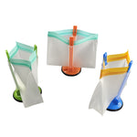 Suporte Baggy Rack para Saco de Preparação de Alimentos Saco de Congelador de Plástico Suporte para Saco Ziplock, Verde, Azul, Laranja