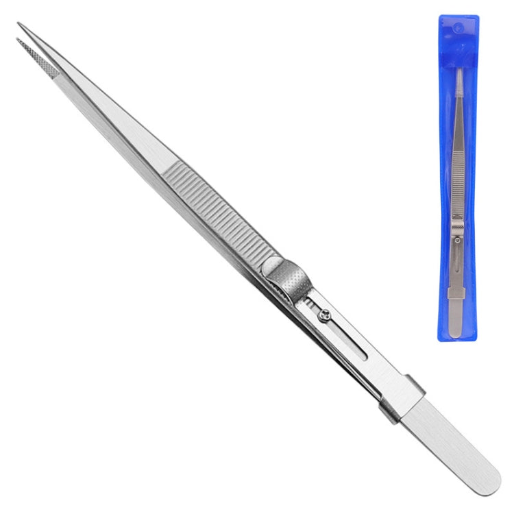 Pinças para Joias de Diamante com Pinças de Aço Inoxidável Ranuradas, Especificação:, Retas, Curvadas