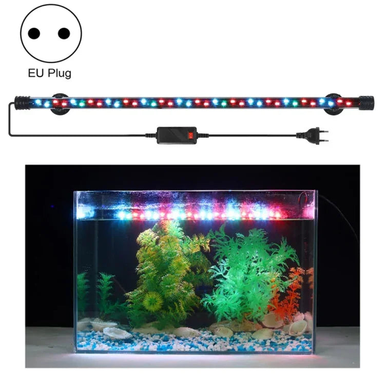 Luz LED para Mergulho em Aquário 90-260V, Luz Azul+Branca Q20BW, Q30BW, Q40BW, Q50BW, Q60BW, Luz RGB Q20CF, Q30CF, Q40CF, Q50CF