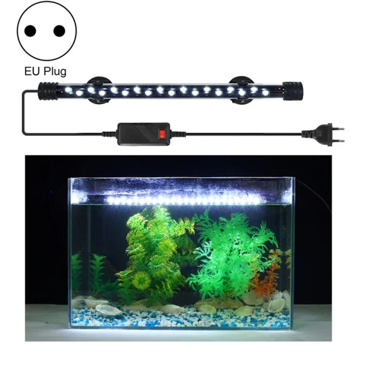 Luz LED para Mergulho em Aquário 90-260V, Luz Azul+Branca Q20BW, Q30BW, Q40BW, Q50BW, Q60BW, Luz RGB Q20CF, Q30CF, Q40CF, Q50CF