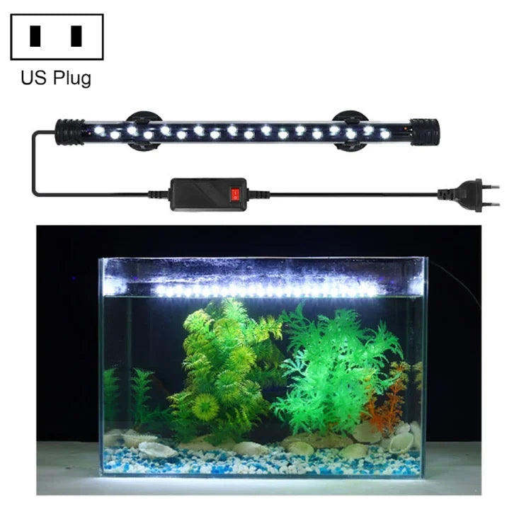 Luz LED para Mergulho em Aquário 90-260V, Luz Azul+Branca Q20BW, Q30BW, Q40BW, Q50BW, Q60BW, Luz RGB Q20CF, Q30CF, Q40CF, Q50CF