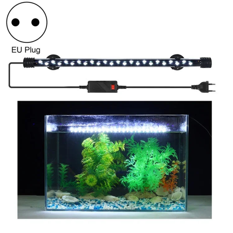 Luz LED para Mergulho em Aquário 90-260V, Luz Azul+Branca Q20BW, Q30BW, Q40BW, Q50BW, Q60BW, Luz RGB Q20CF, Q30CF, Q40CF, Q50CF