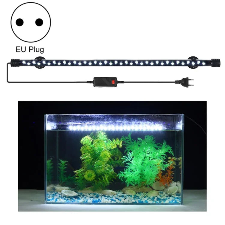 Luz LED para Mergulho em Aquário 90-260V, Luz Azul+Branca Q20BW, Q30BW, Q40BW, Q50BW, Q60BW, Luz RGB Q20CF, Q30CF, Q40CF, Q50CF