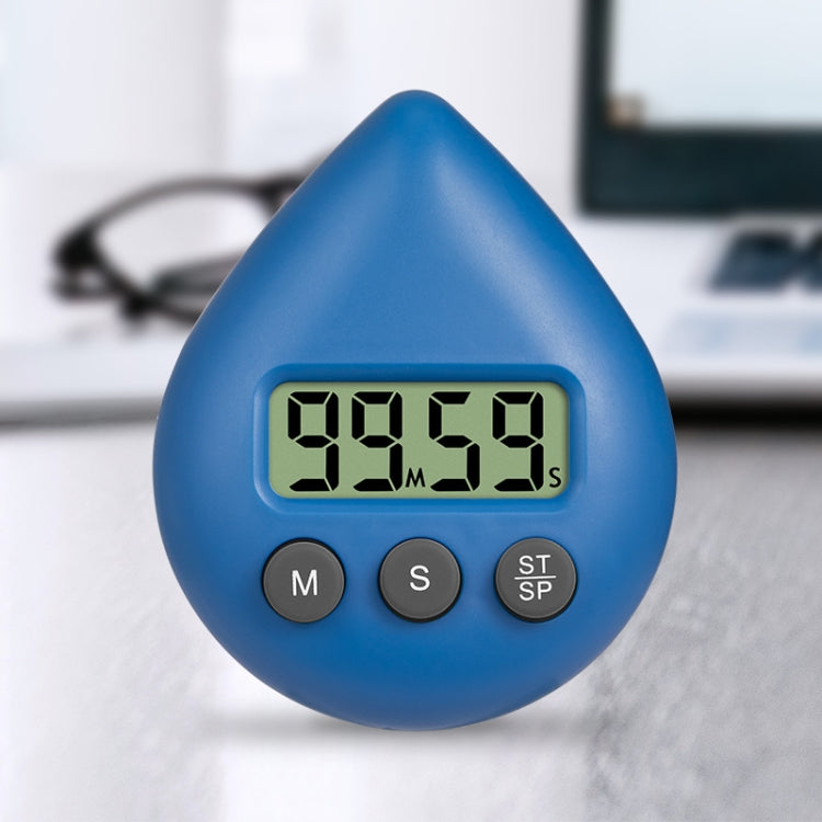 Water Drop Electronic Timer Student Learning Reminder, White, Black, Orange, Green, Blue, Light Pink, Yellow Green, Light Green