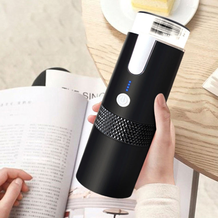 Máquina de Café Portátil Sem Fios Totalmente Automática, Preta