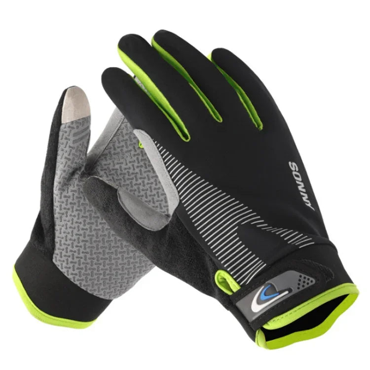 1 Par de Luvas de Ciclismo QX0002 Esportivas com Proteção Solar, Ecrã Tátil, Antiderrapantes, Resistentes ao Desgaste e Absorventes de Choque, L
